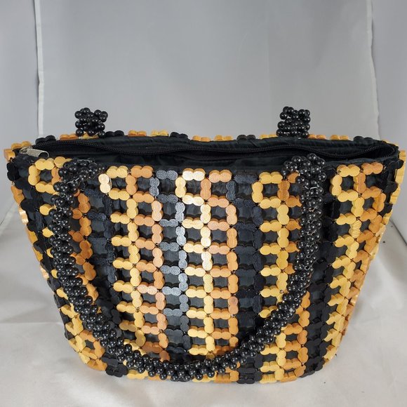 Handmade Handbags - Handmade block weave shoulder purse from Kenya